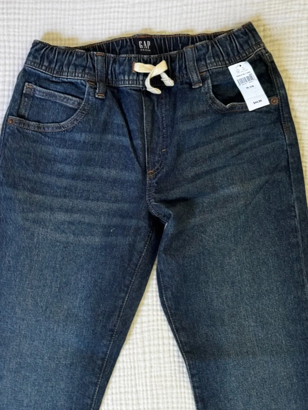 NWT Boys 12 GAP Dark Wash Denim Jogger Jeans
